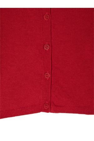 cardigan in lana rosso IL GUFO KIDS | A24GF201EM220393